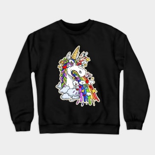 Unicorn - little colorful vomit Crewneck Sweatshirt